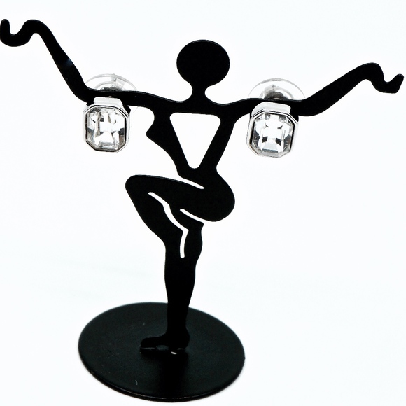 Swarovski Silver Crystal Earrings - Picture 2 of 3